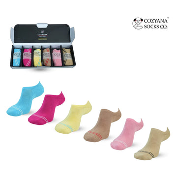 Women ankle length socks (Pack of 6 pairs)