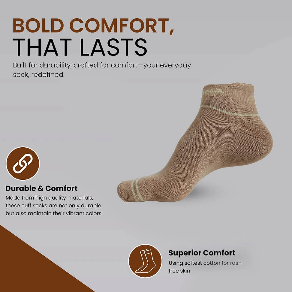 Women ankle length colorful socks (Pack of 6 pairs)