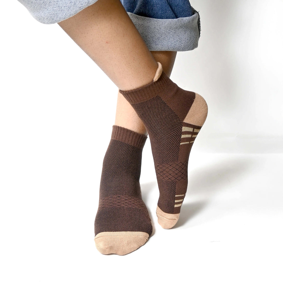 Men's cotton Net ankle length socks (Pack of 3 pair)