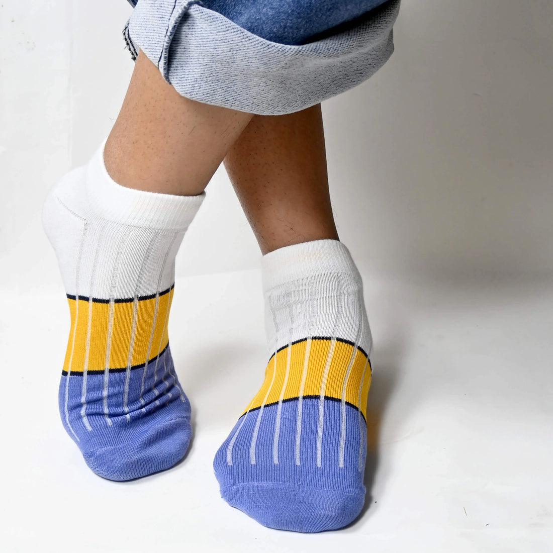 Men's cotton unisex low cut ankle length socks (Pack of 3 pair)