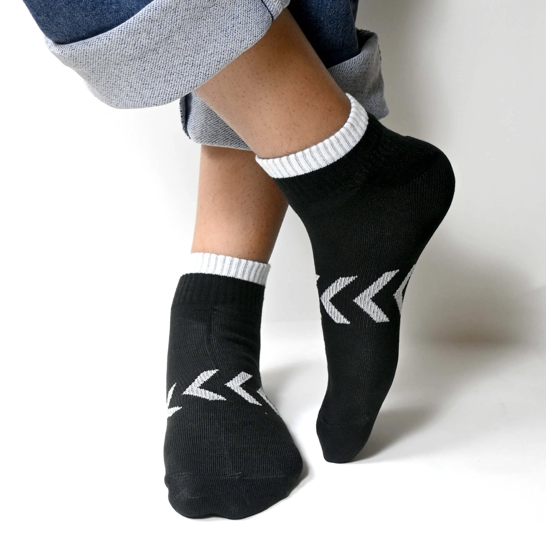 Men's cotton low cut ankle length socks (Pack of 3 pair)