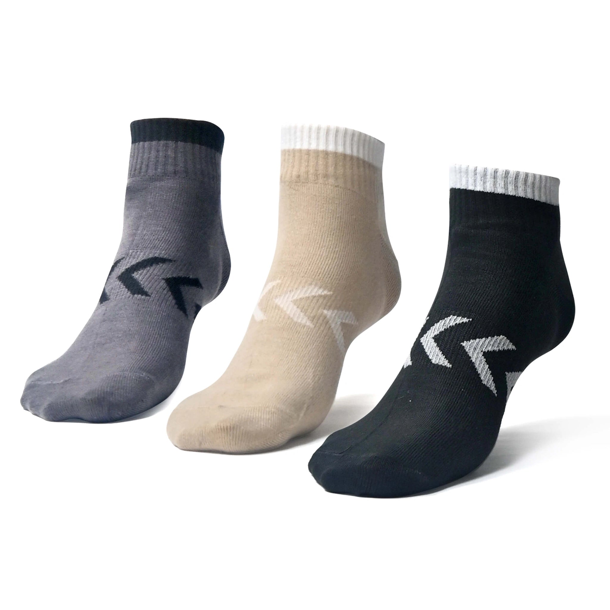 Men's cotton low cut ankle length socks (Pack of 3 pair)