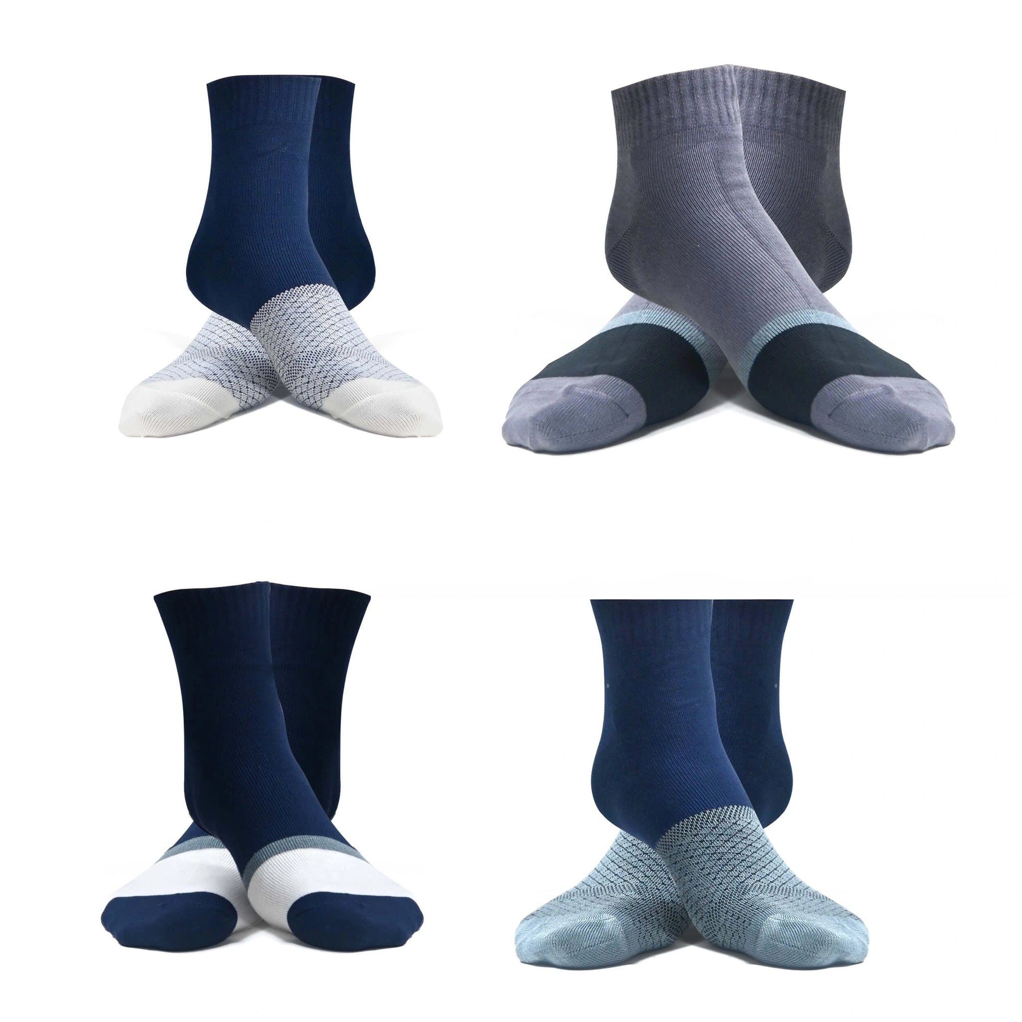 Men's cotton unisex ankle length socks (Pack of 4 pair)