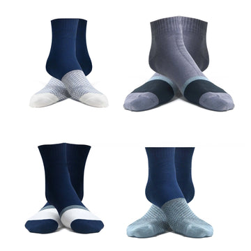 Men's cotton unisex ankle length socks (Pack of 4 pair)