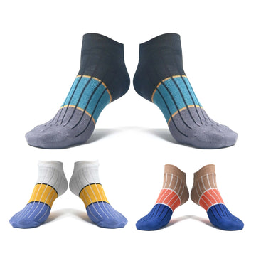 Men's cotton unisex low cut ankle length socks (Pack of 3 pair)