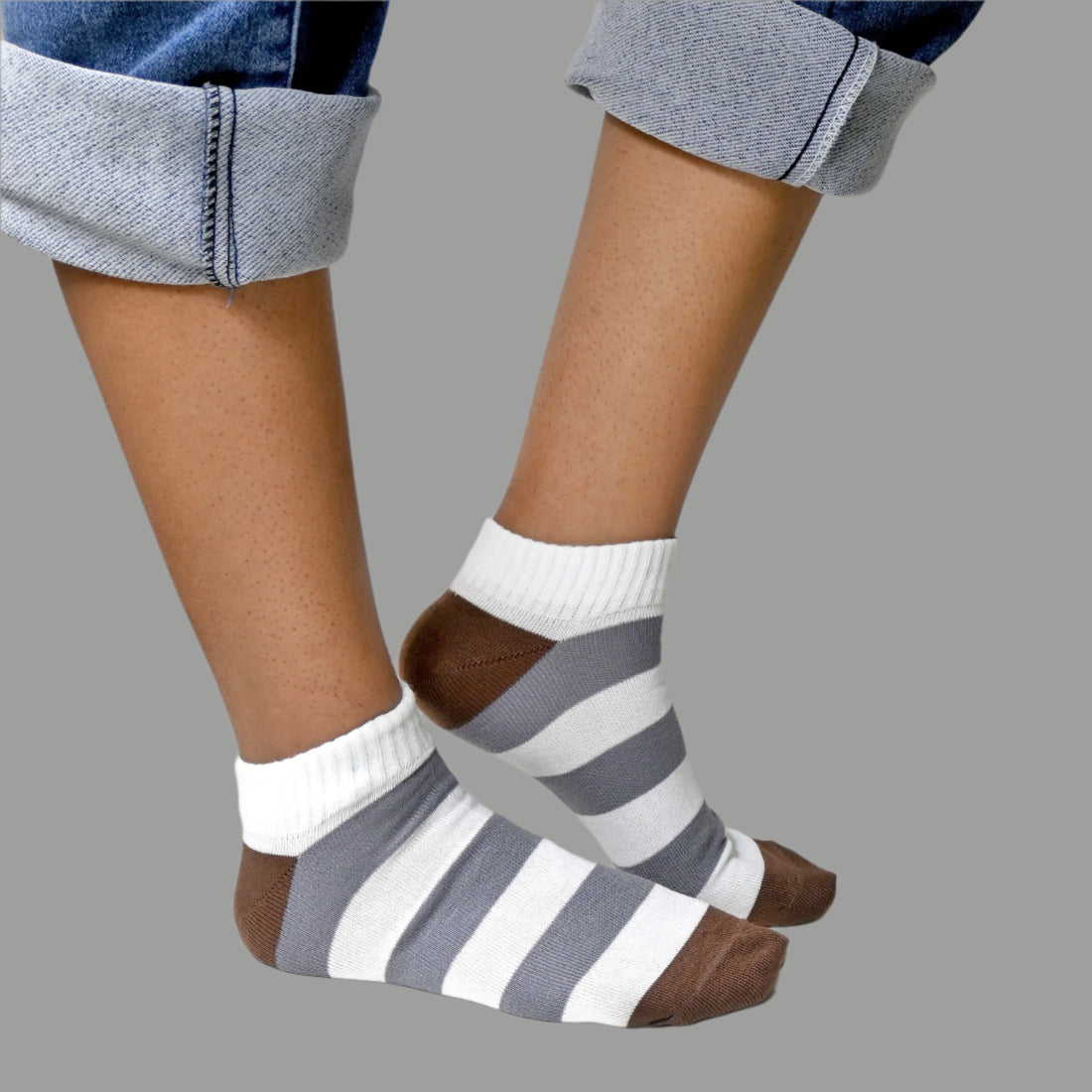 Men's cotton unisex low cut ankle length socks (Pack of 3 pair)