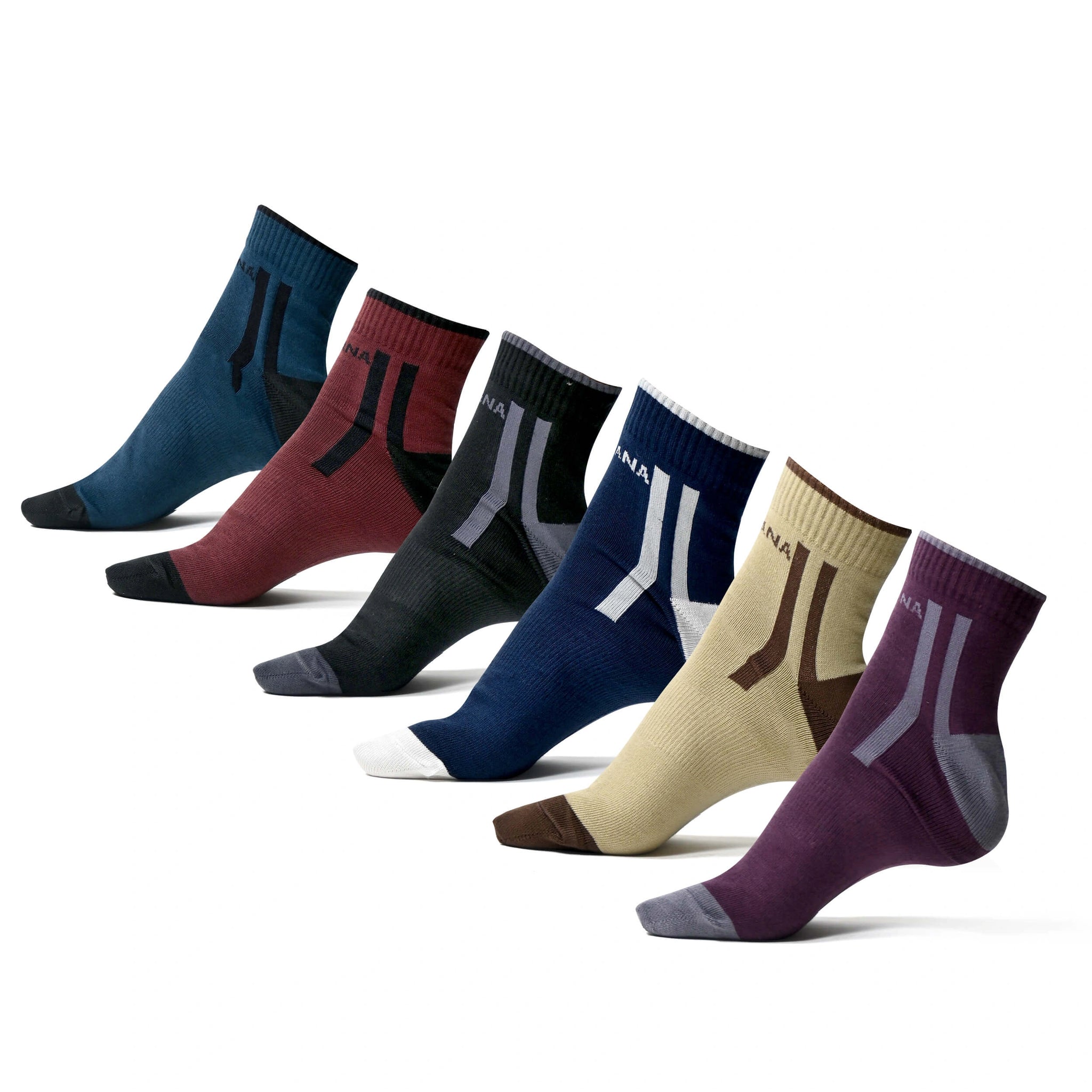 Men's cotton unisex ankle length socks (Pack of 6 pair)